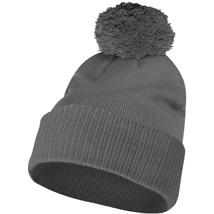 winter coats for women Adidas Unisex Solid Cupped Pom Beanie