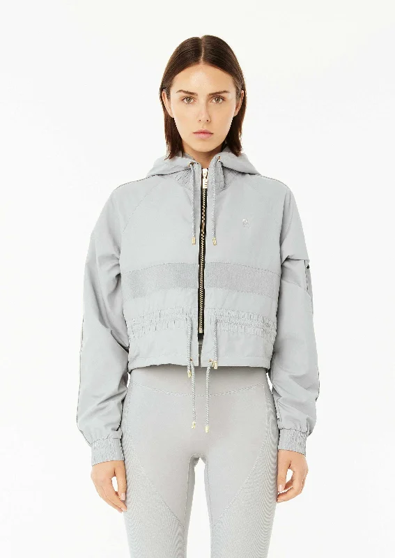 trendy lightweight outerwear CROPPED MAN DOWN JACKET IN HIGH RISE