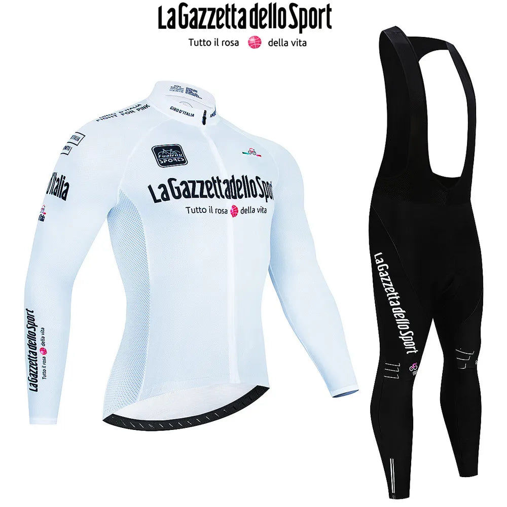 Comfort Wear Sets Tour De Giro D'ITAL Autumn Cycling Jersey Set Long Sleeve Bicycle Sportwear Suit Road Bike Clothing Mtb Ropa Ciclismo Uniform