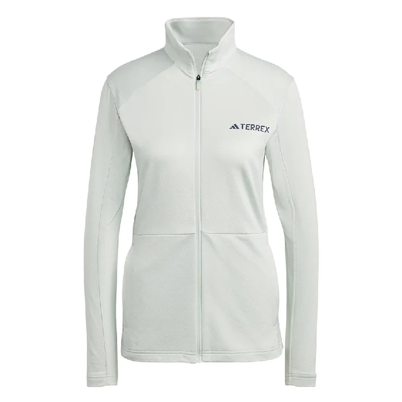 stylish women’s outdoor coats adidas - Women's Terrex Multi Full Zip Fleece Jacket (HN5464)