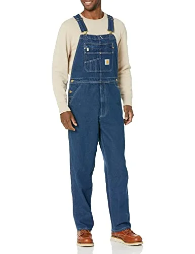 best fall outerwear Carhartt 104672 Men's Loose Fit Denim Bib Overall