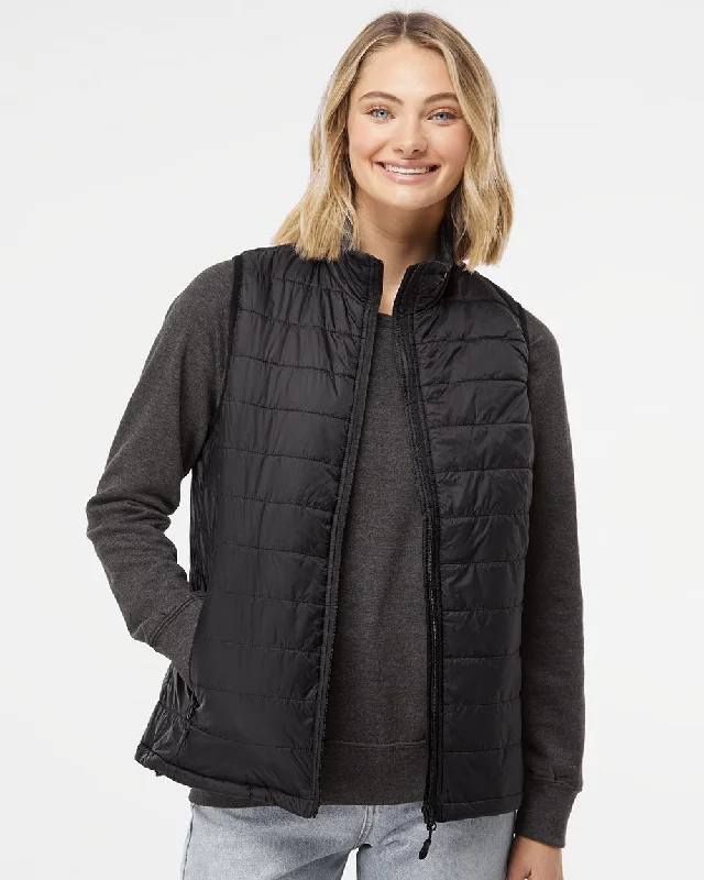 women’s sleek winter jackets Independent Trading Co. Women's Puffer Vest EXP220PFV