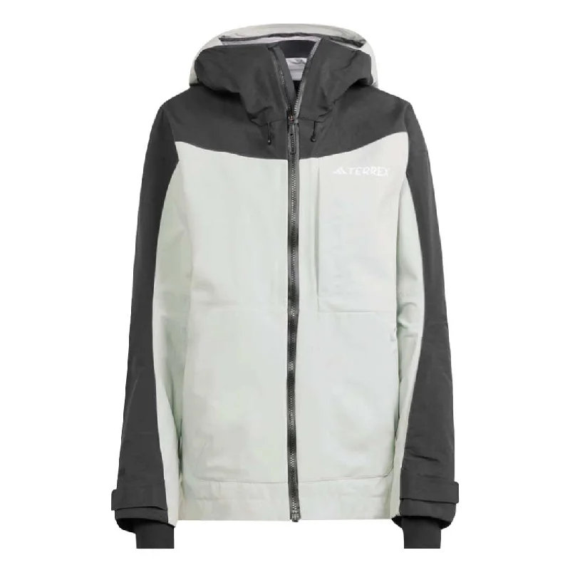 cozy winter outerwear jackets adidas - Women's Terrex Techrock 3L Post Consumer Rain.Rdy Jacket (IB4224)