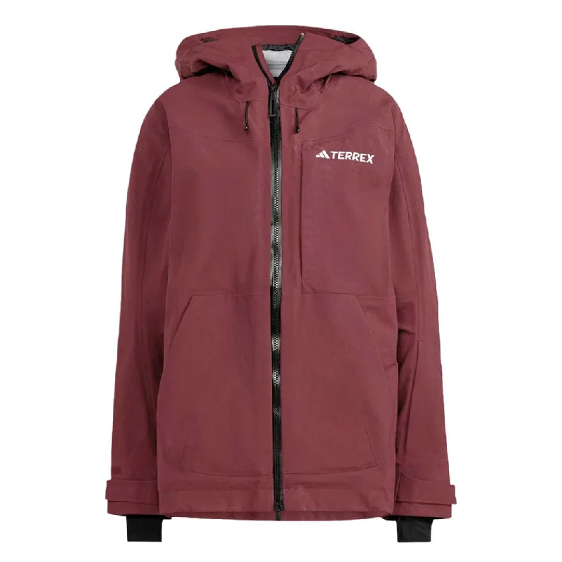 casual fall outerwear adidas - Women's Terrex Techrock 3L Post Consumer Rain.Rdy Jacket (IB4225)