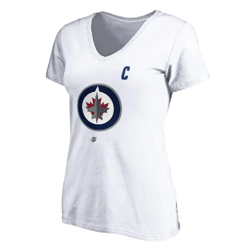 women’s outdoor puffer outerwear Fanatics - Women's Winnipeg Jets Blake Wheeler V-Neck T-Shirt (3A40 0042 H3Z FNB)