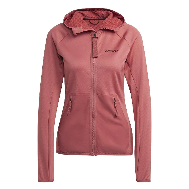 warm chic outerwear jackets adidas - Women's Terrex Tech Flooce Light Hiking Jacket (HH9288)