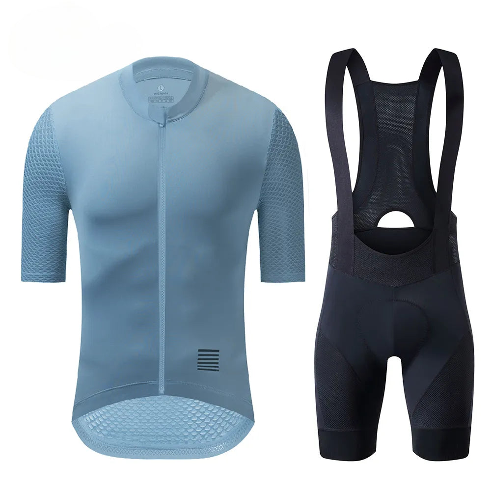 Sporty Casual Sets 2022 Cycling Jersey Set classic MTB Cycling Bib Shorts Kit Reflective Custom Bike Clothes Bicycle Clothing Maillot