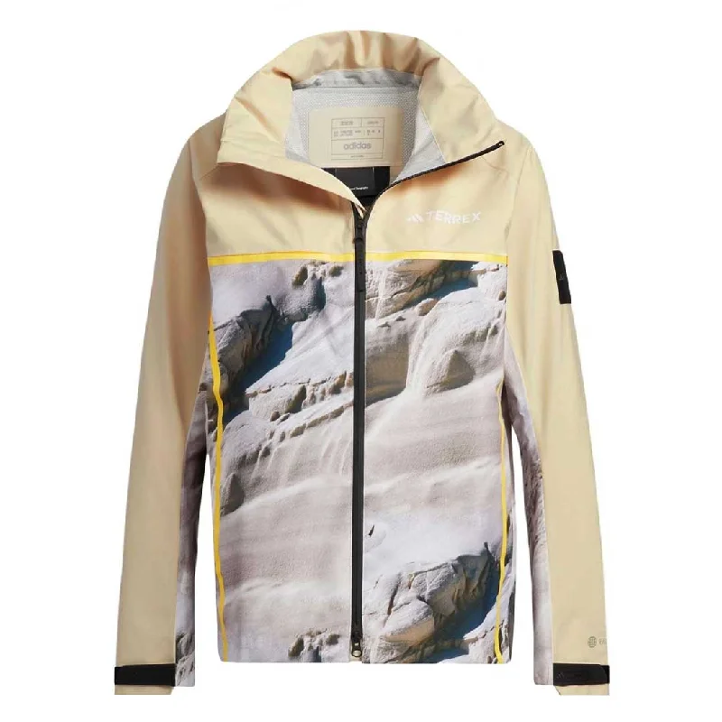 insulated jackets for women adidas - Women's Terrex National Geographic Rain.Rdy Jacket (IC1991)