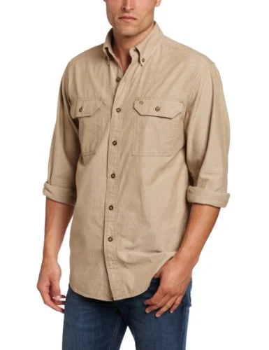 Dark Tan Chambray