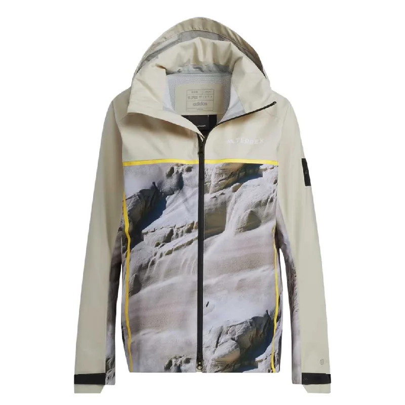 best outerwear for travel adidas - Women's Terrex National Geographic Rain.Rdy Jacket (IC1992)