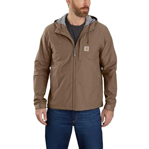 outdoor outerwear for women Carhartt 104671 Men's Rain Defender Relaxed Fit Lightweight Jacket