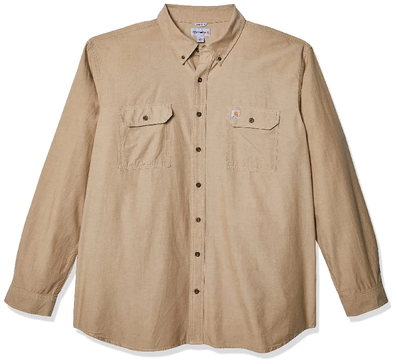 Dark Tan Chambray