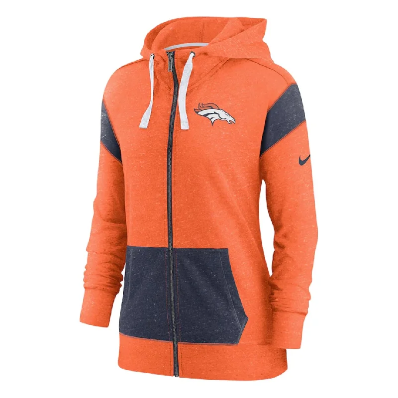 best outerwear for hiking women NFL - Women's Denver Broncos Lightweight Full Zip Hoodie (NKZP 079K 8W 0ZA)