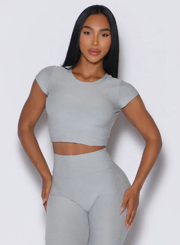 Casual Knit Sets Fit Fam Active Tee