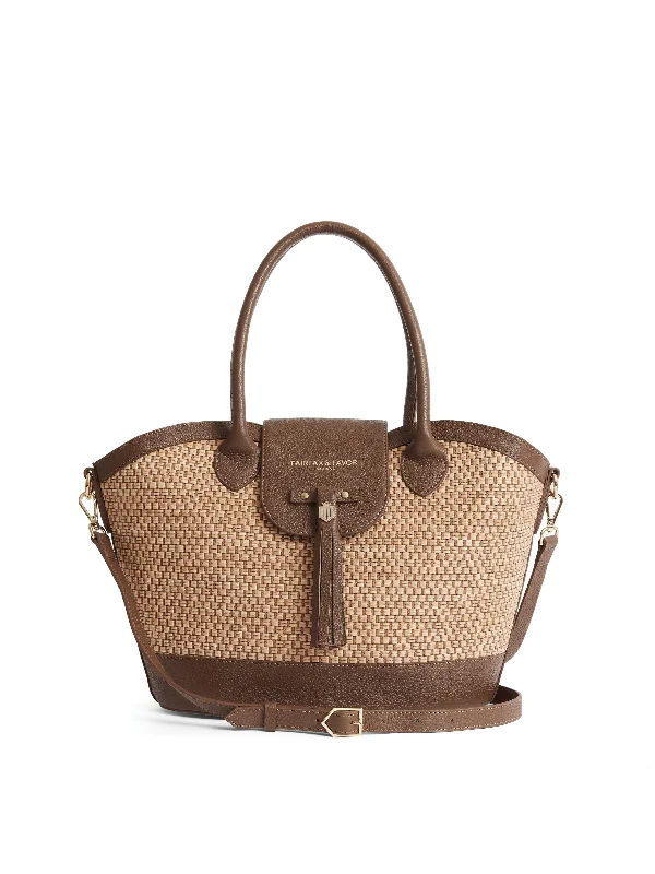 stylish cold weather outerwear Windsor Basket Bag - Tan