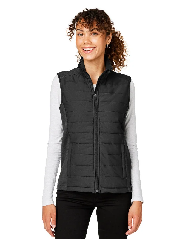 outdoor winter jackets women Devon & Jones New Classics® Ladies' Charleston Hybrid Vest DG706W