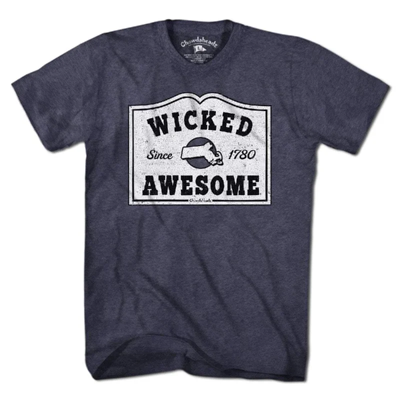 Women’s bold print design T-Shirts Wicked Awesome Sign T-Shirt