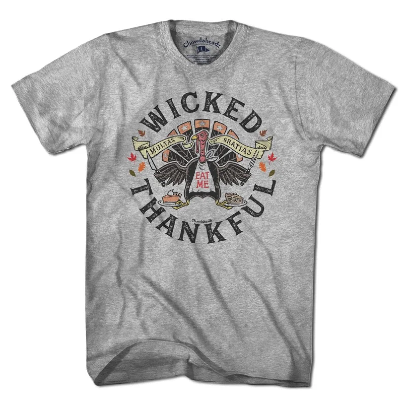 Women’s vacation T-Shirts Wicked Thankful Turkey T-Shirt