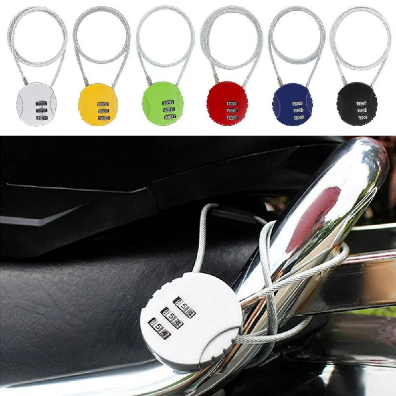 Casual spring dress ideas Top Extended Wire Rope Digit Padlock Smart Combination Lock Password Lock Motorcycle Helmet Lock Anti-theft Lock