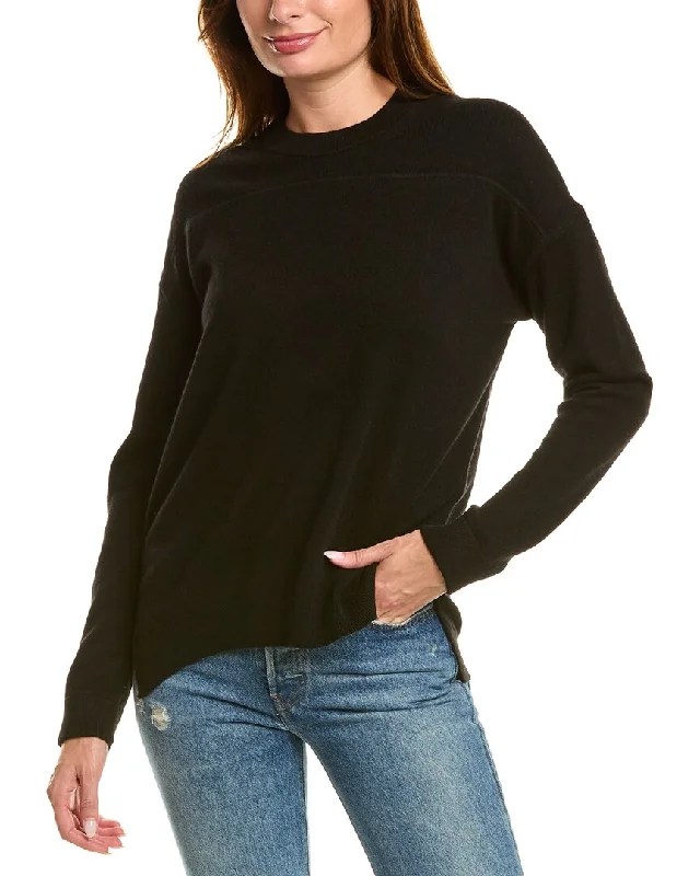 Cozy work sweaters Theory Karenia Yoke Cashmere Sweater