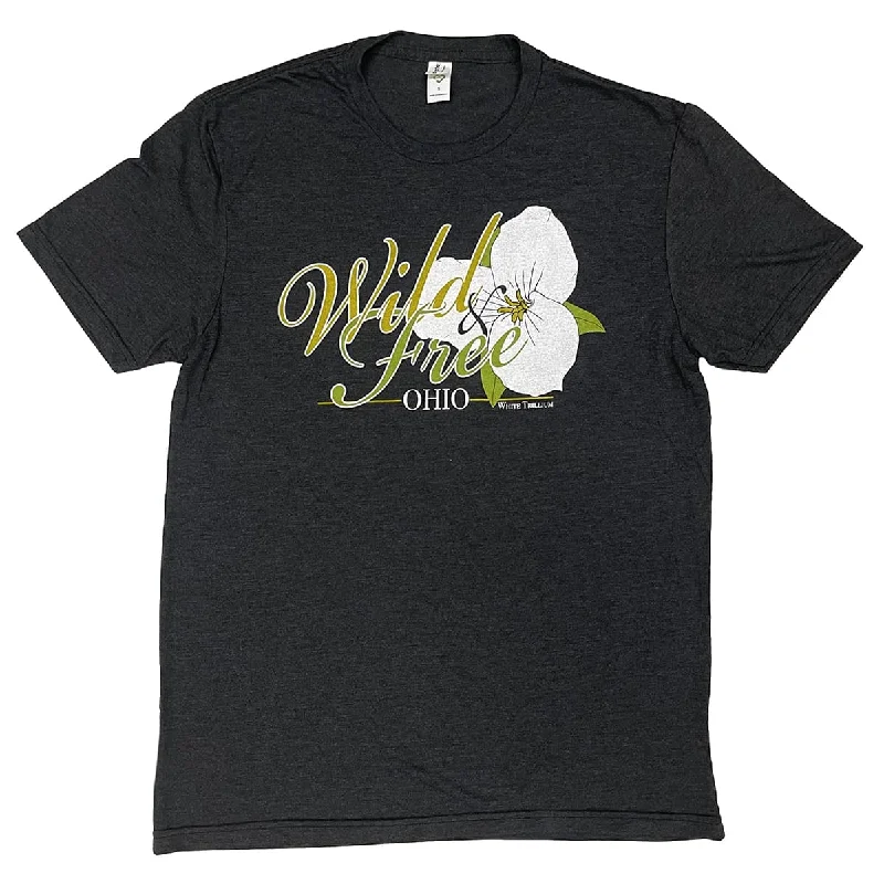 Women’s positive message T-Shirts Wild and Free White Trillium Shirt