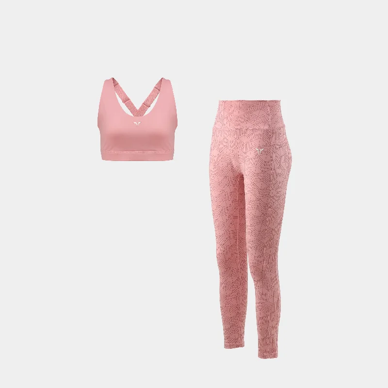 Winter leggings for workout Flow Fusion Kit - Mauvelous