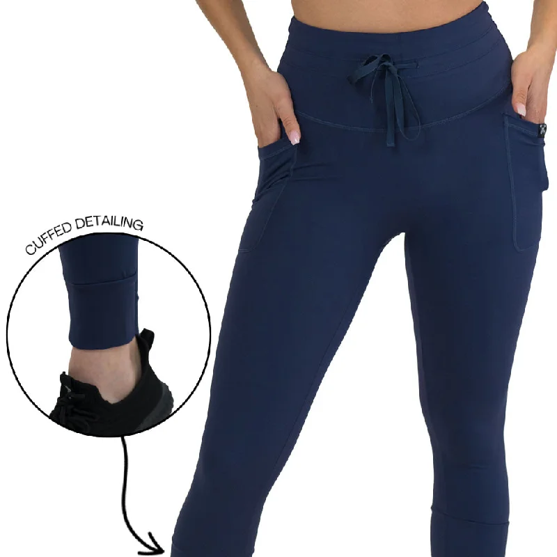 Soft leggings for lounging Omni Leggings | Navy