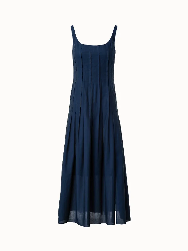 maxi dresses & jumpsuits for weddings Sleeveless Midi Dress in Cotton Voile