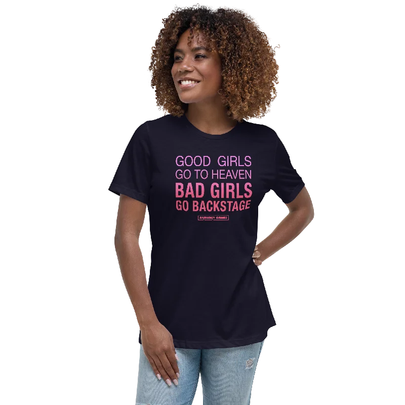 Women’s V-neck T-Shirts Women's Good Girls/Bad Girls Relaxed T-Shirt - Available in 4 Colors (S-3XL)