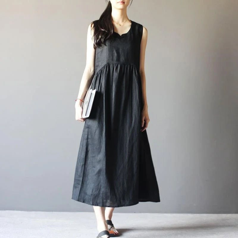 stylish mini dresses & jumpsuits for evening black summer dress linen sundress Retro maxi dresses