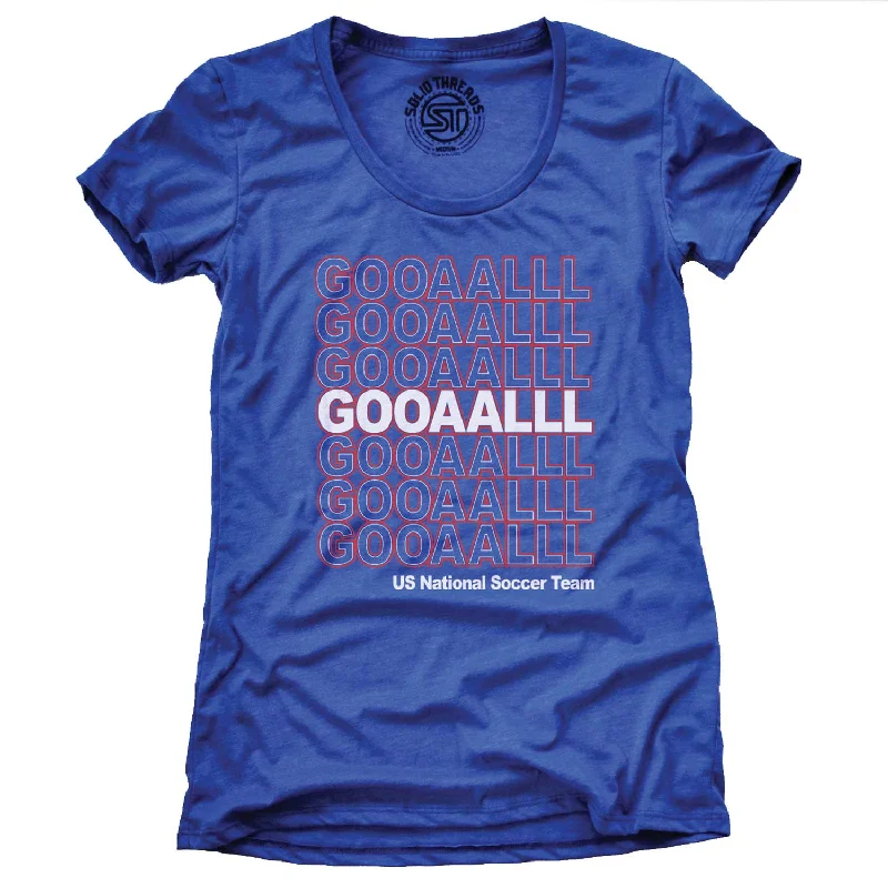 Women’s cute slogan T-Shirts Women's US Soccer Gooaalll T-shirt