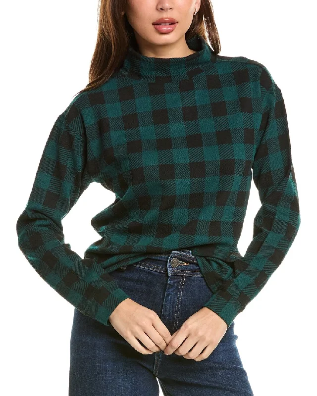 Stylish sweaters for the office Beachlunchlounge Tameron Plaid Sweater