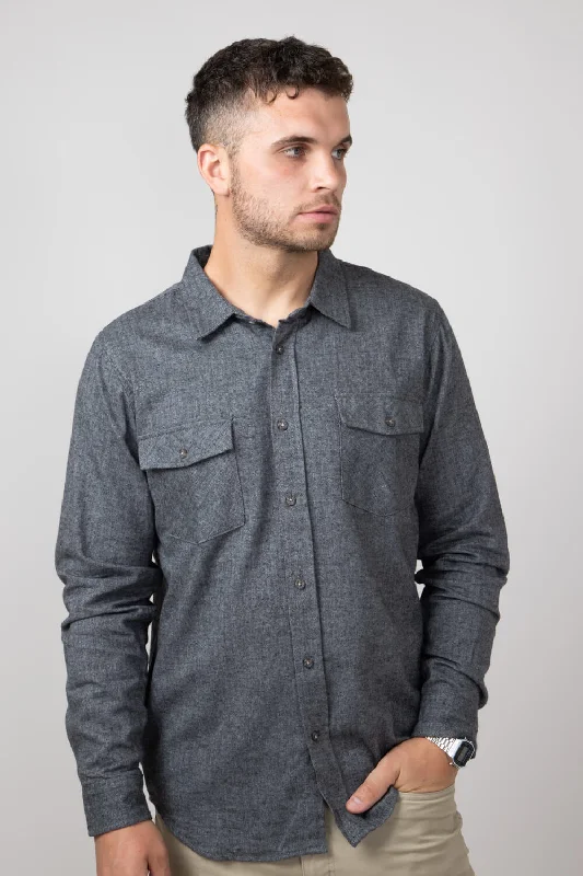 Dress options for women’s evenings Top 1897 Original Herringbone Flannel Shirt for Men in Charcoal | 5PW7415M-CHARCOAL