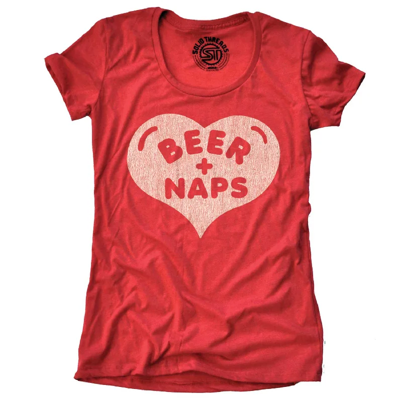 Women’s T-Shirts for summer Women's Beer + Naps T-Shirt