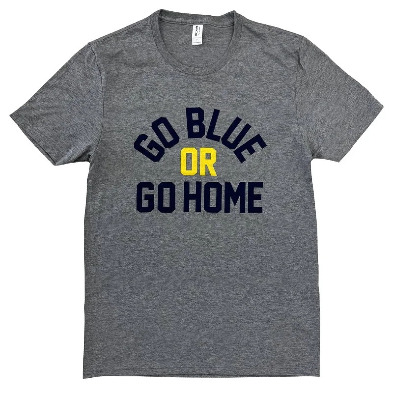 Women’s street style shirts Go Blue or Go Home Arched Shirt