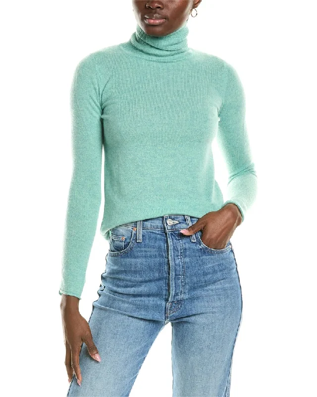 Premium sweaters for women Sofiacashmere Roll Cuff & Hem Turtleneck Sweater