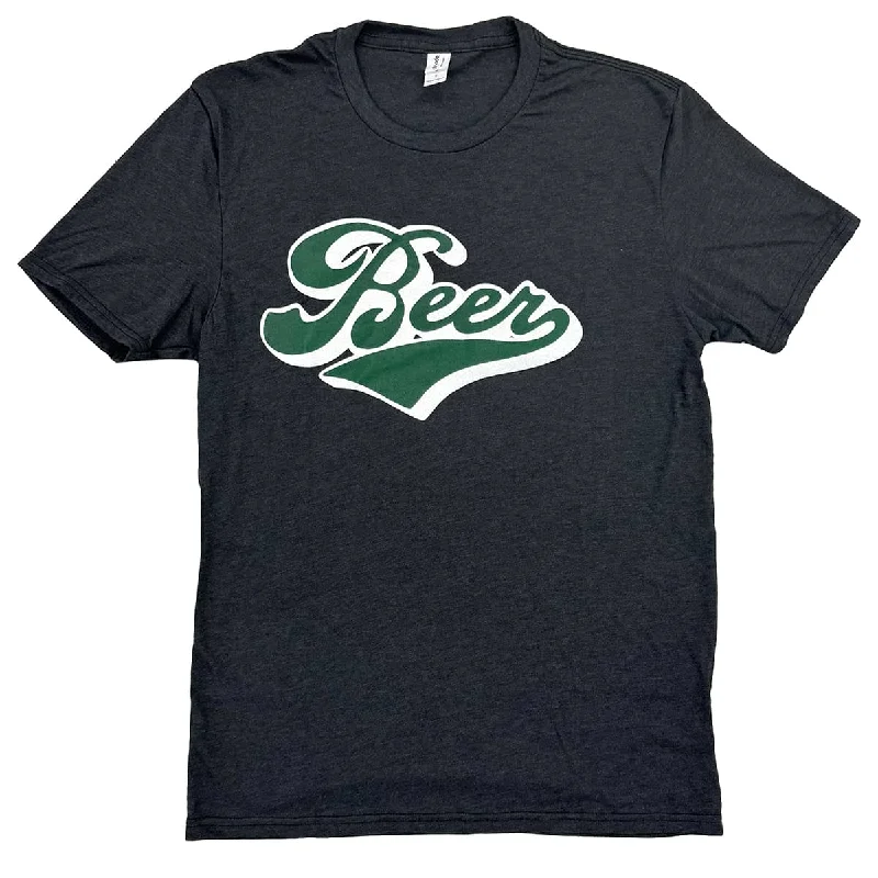 Women’s soft cotton tees Beer Script Shirt