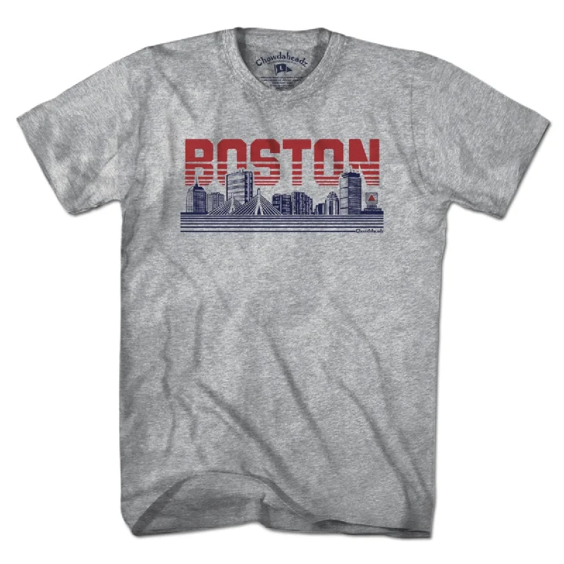 Women’s T-Shirts for casual days Boston Lined Cityscape T-Shirt