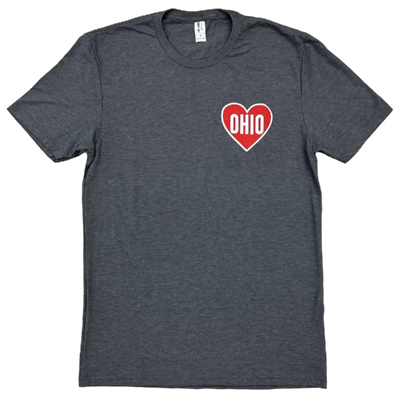 Women’s trendy slogan tees Ohio Heart Shirt