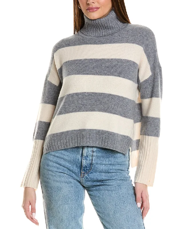 Oversized cotton sweaters Design History Colorblocked Turtleneck Cashmere Sweater