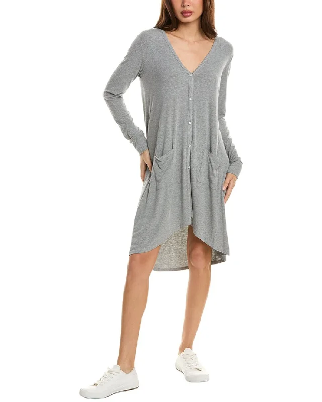 Trendy fall knit sweaters Bobeau High-Low Cardigan