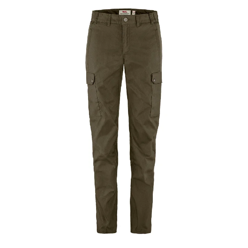 Designer yoga leggings Fjallraven Womens Stina Trousers Dark Olive