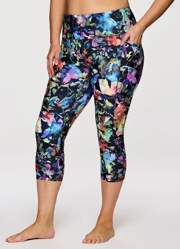 Tummy control leggings Plus Blooming For You Capri