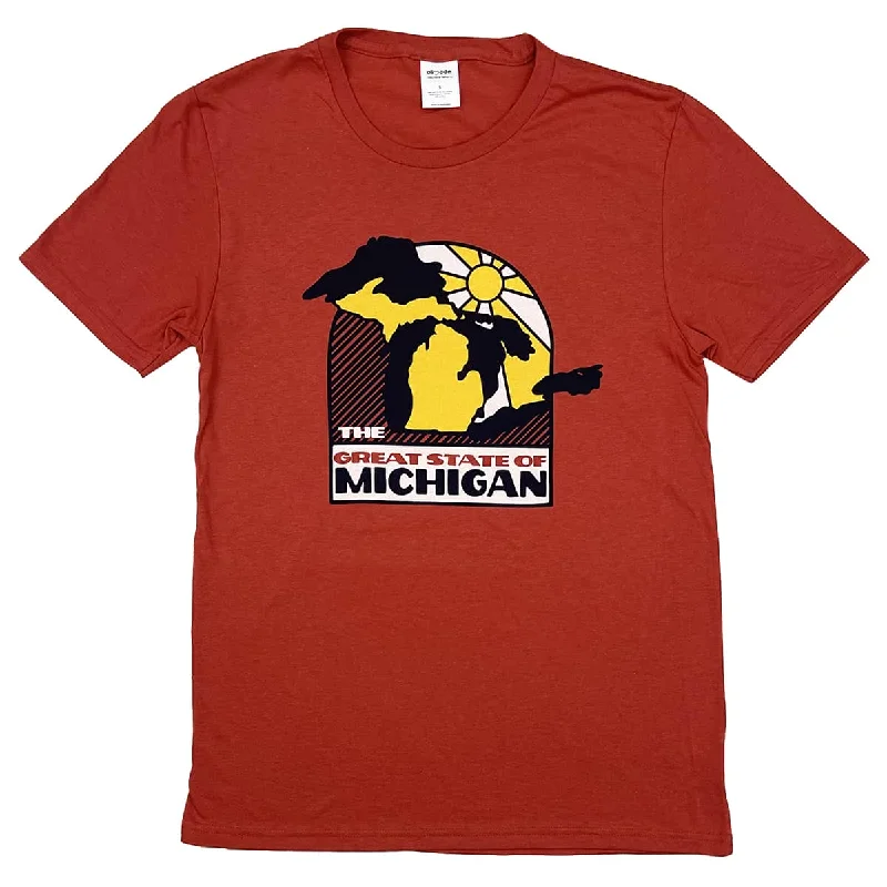 Women’s cute printed shirts The Great State of Michigan Shirt