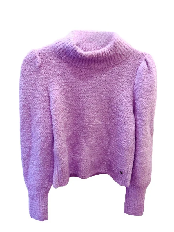 Knitted sweater pullovers Sparkle Sweater In Lilac