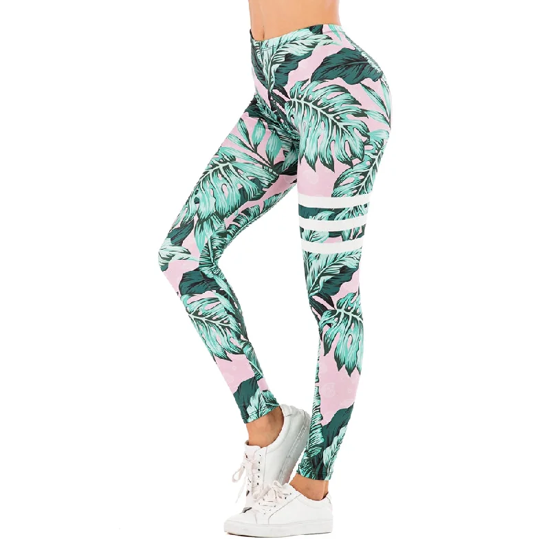 Comfortable leggings for everyday wear Brand Sexy Women Legging leaf Printing Fitness leggins Fashion Slim legins High Waist Leggings Woman Pants