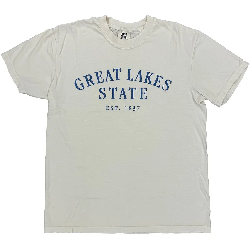 Women’s vibrant graphic tees Great Lakes State Puff Cotton Shirt