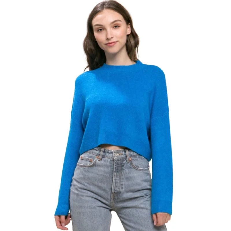 Stylish chunky knit cardigans Wool Blend Cropped Sweater Top