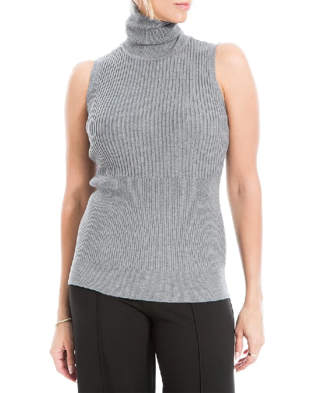 Cozy pullovers for chilly days Max Studio Sleeveless Ribbed Sweater