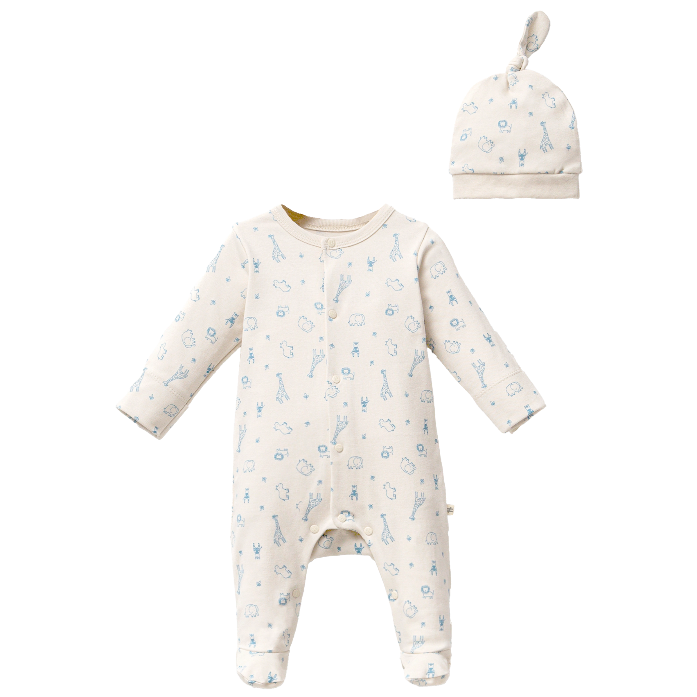 Gorgeous wedding dresses for women Top Cream Safari Print Babygrow & Hat